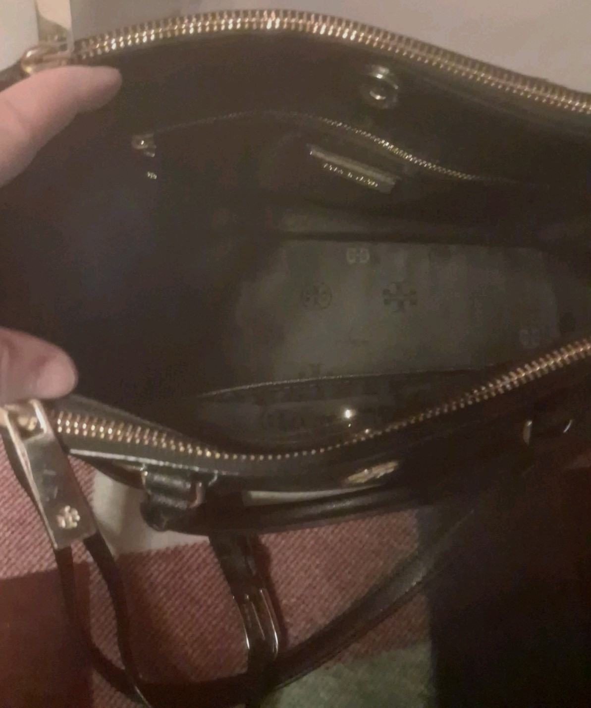 Tory Burch Robinson Multi Saffiano Double Zip Tote Crossbody Shoulder Bag