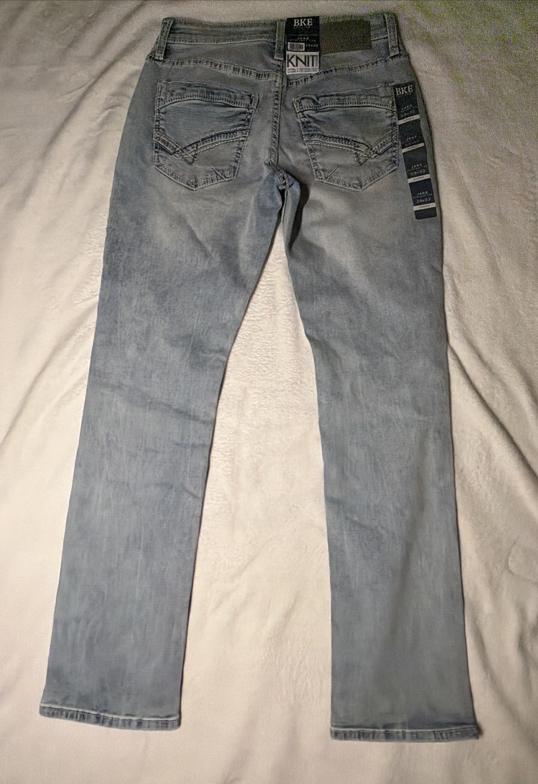 BKE Jake Straight Leg Jeans Mens 29×32 Light Wash Denim NWT