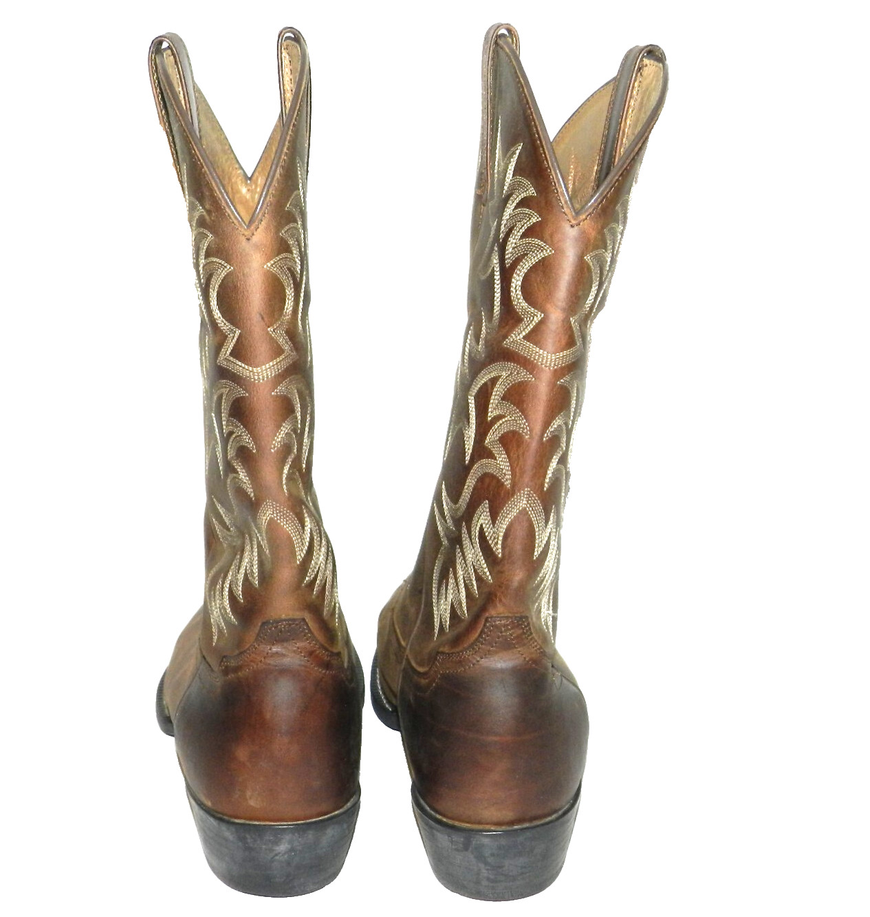 Men’s Ariat SZ 12D 34725 Heritage R Toe Western Brown Leather Boots 10002204
