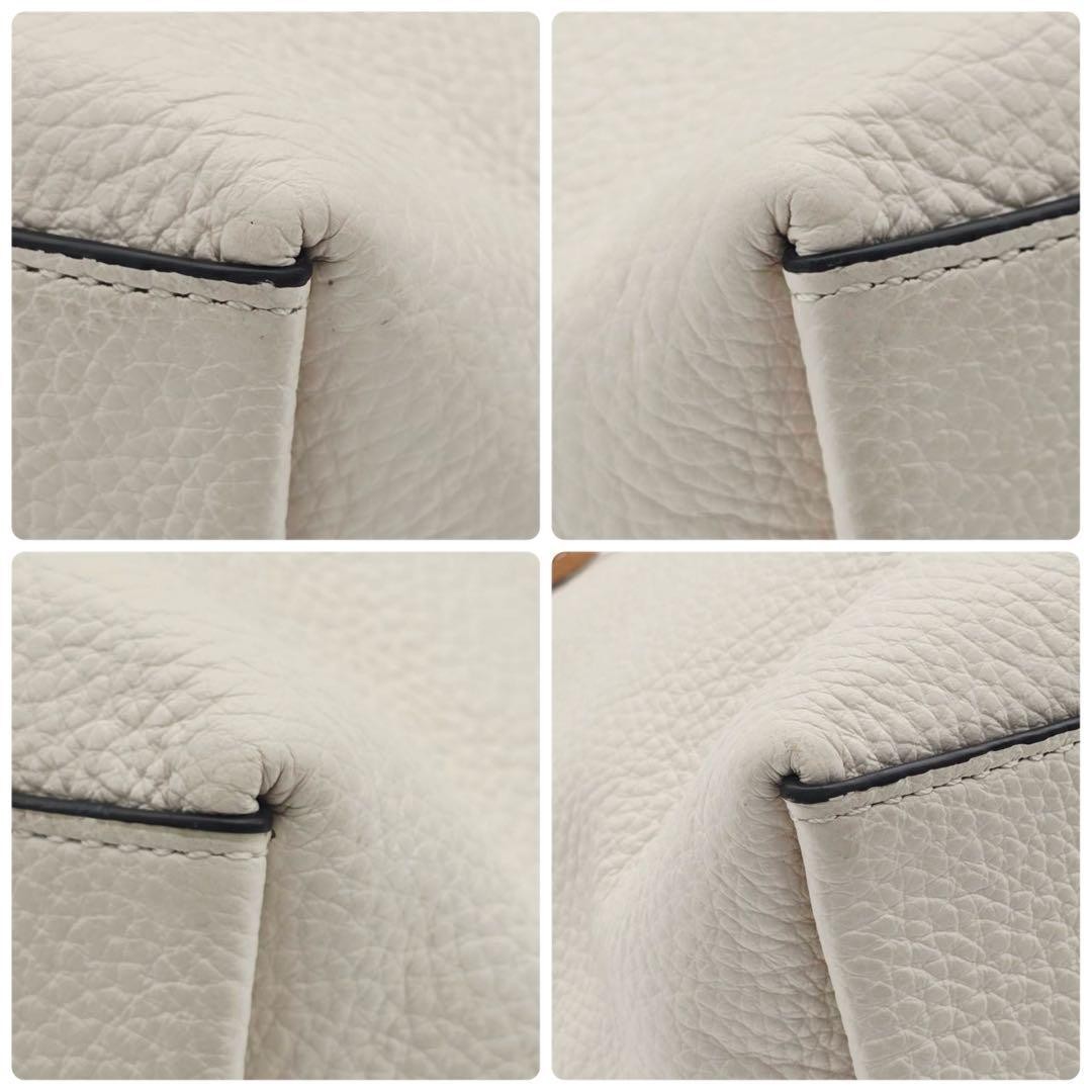 Coach Tote bag CA165 Andy leather Canvas white used in Japan