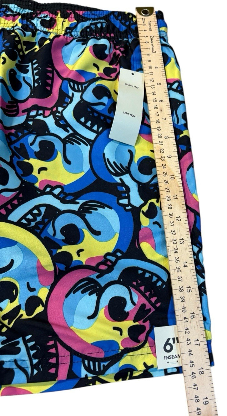 No Boundaries NWT Men’s Swim Shorts 2XL (44-46) Quick Dry UPF 50+ Above Knee