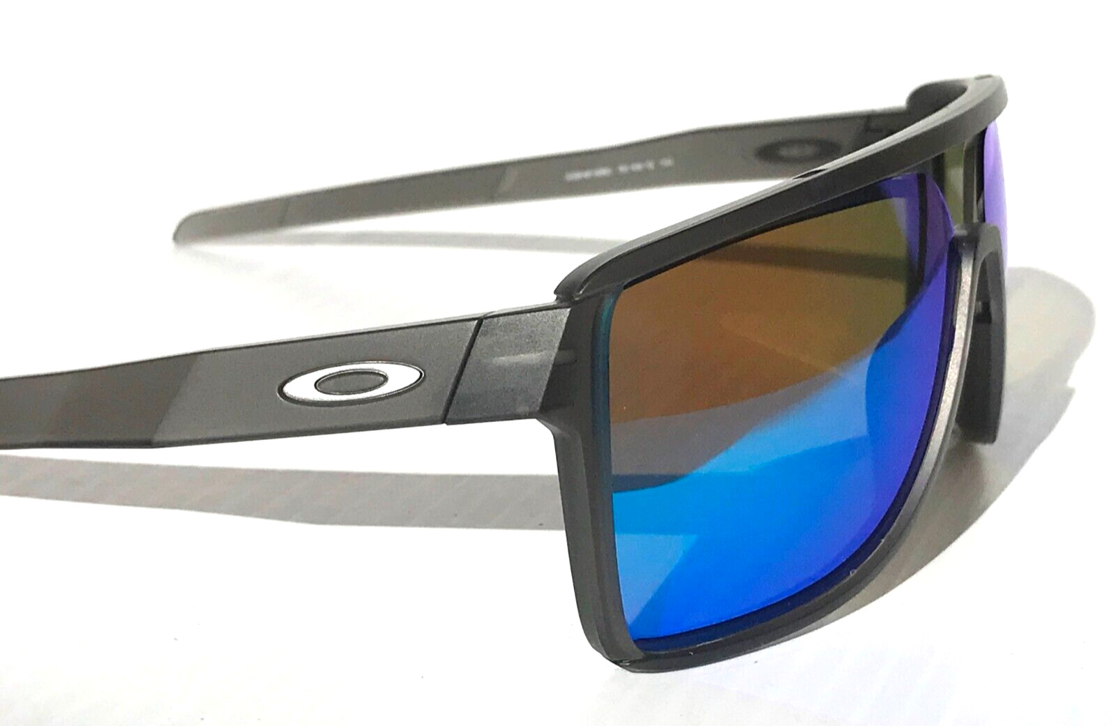 NEW Oakley CASTEL Matte Smoke Grey POLARIZED GALAXY Blue Lens Sunglass 9147