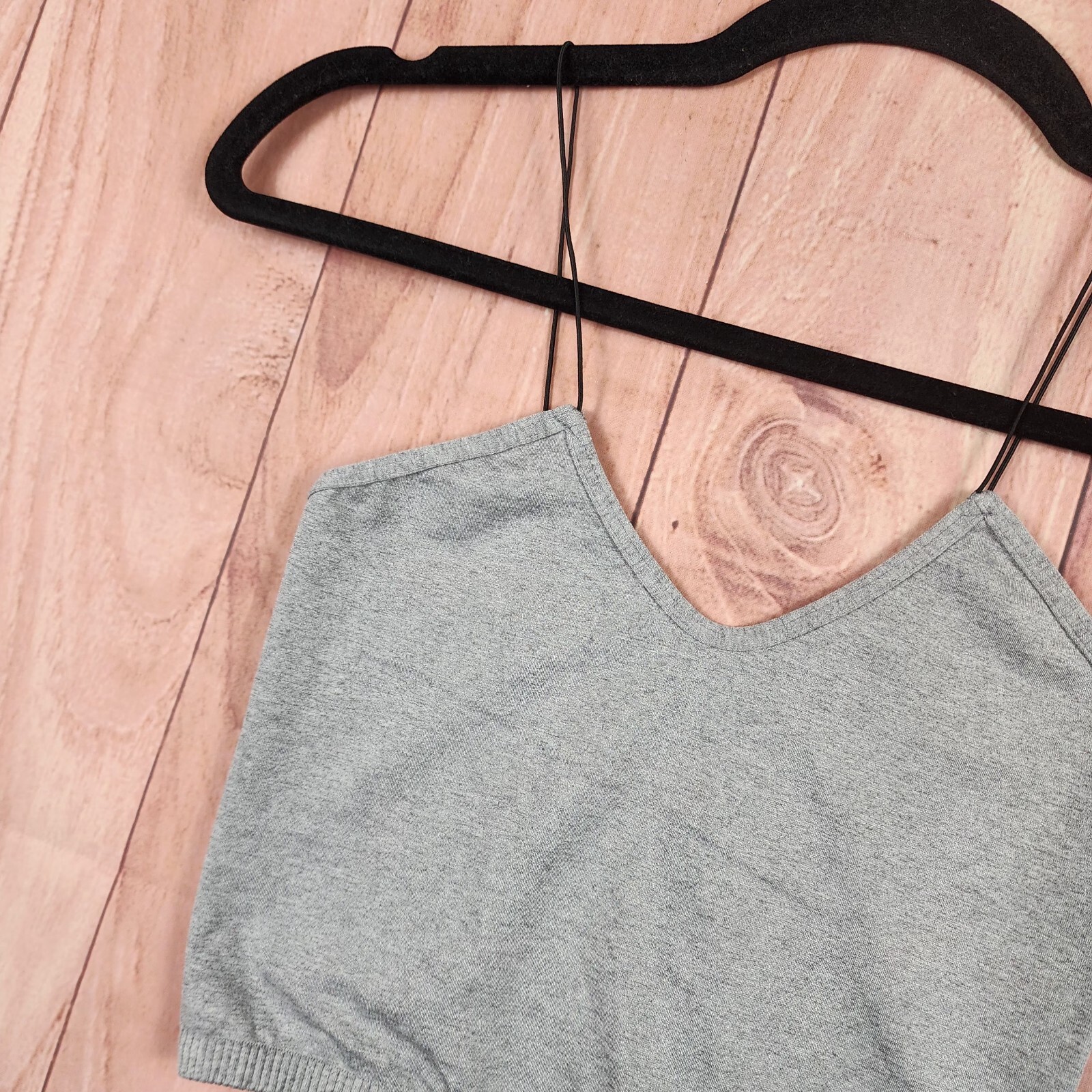 Free People Intimately Skinny Strap Brami Crop Top Womens Sz XS/S Gray NWOT