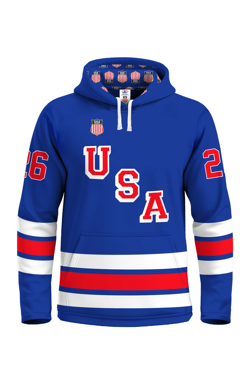USA Hockey Shield 2026 Replica Jersey Blue Hoodie