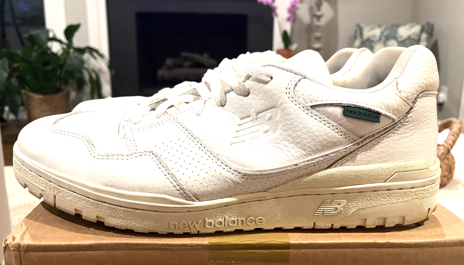 Size 15 – New Balance 550 White