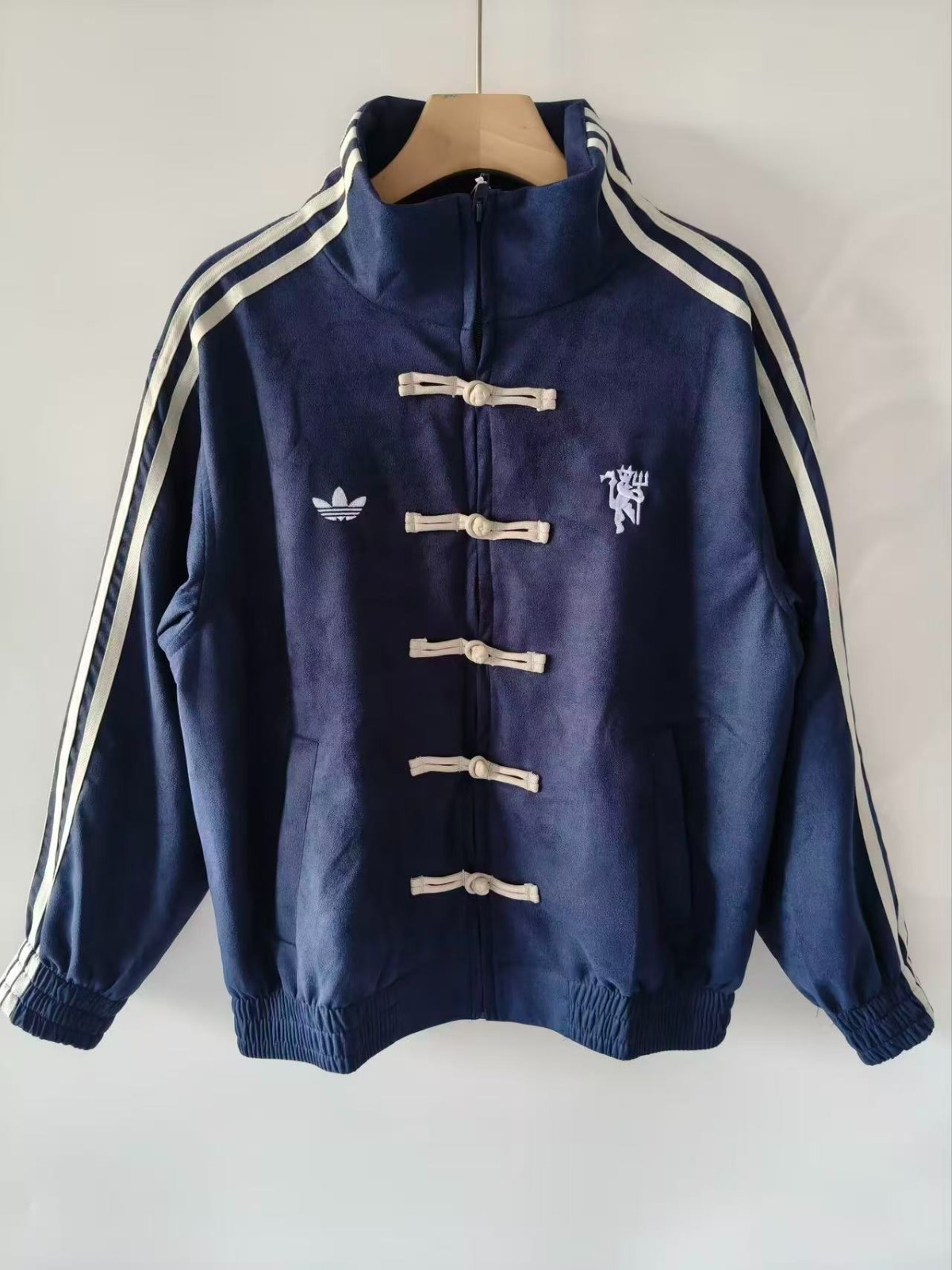Manchester United Adidas Chinese style Jacket Blue Unisex Limited Edition