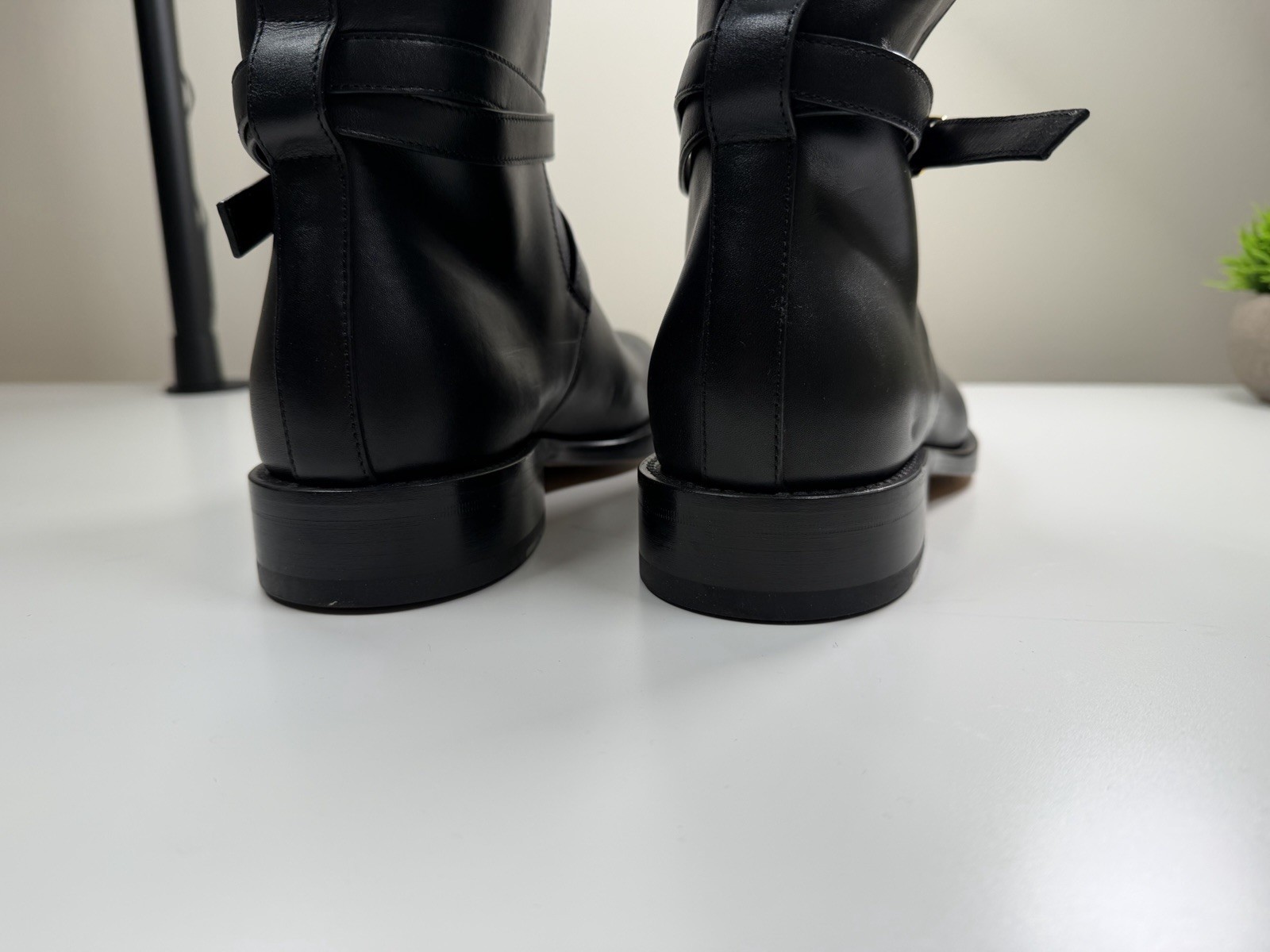 The Row Jodhpur Boots Black Leather Size EU 39 / US 9