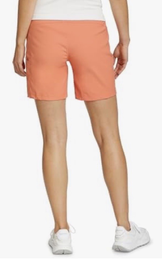 $60 Eddie Bauer Women’s Rainier shorts- Coral – Size 8 (31”W) – NEW With Tags