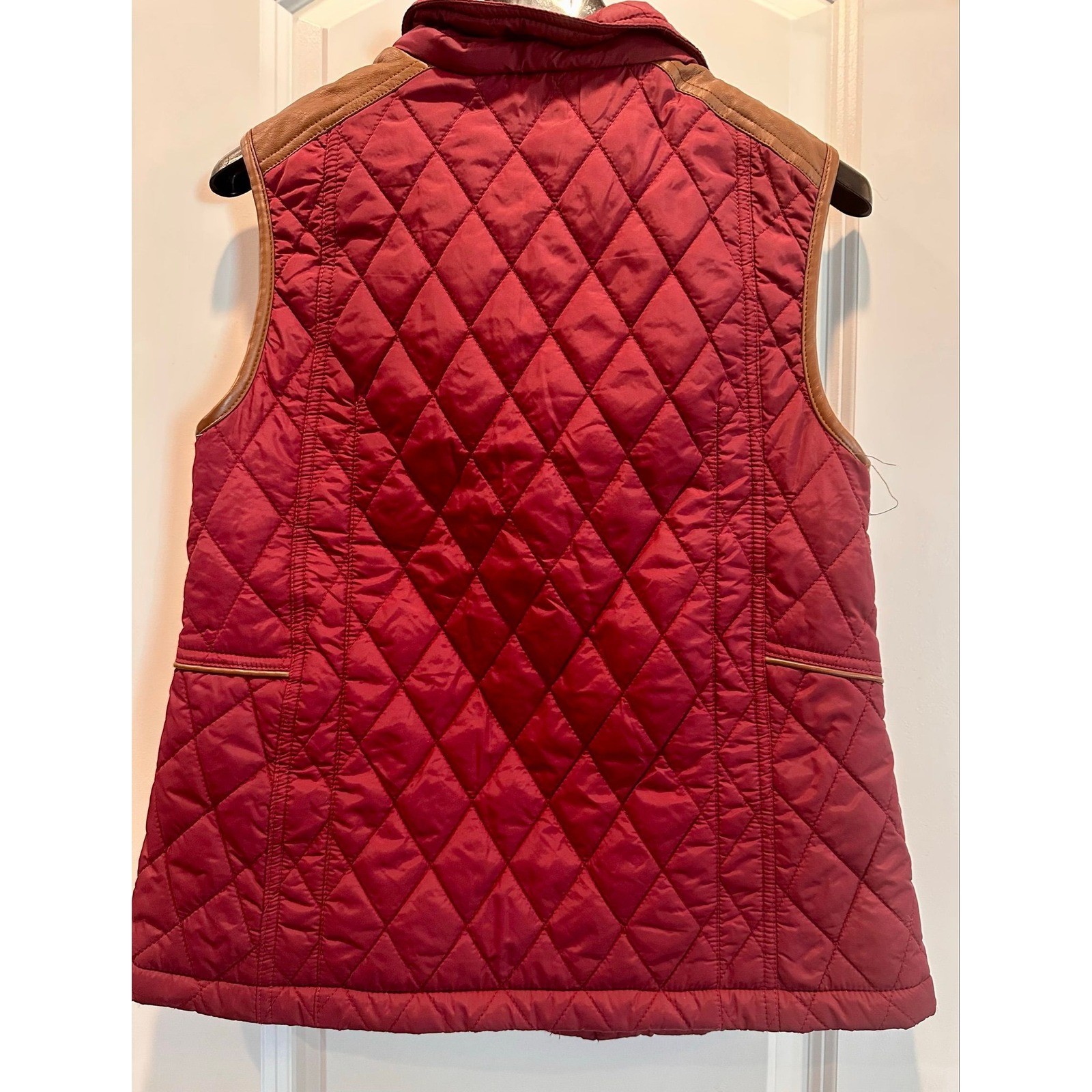 Altar’d State Red Trimmed Vest Sz Medium