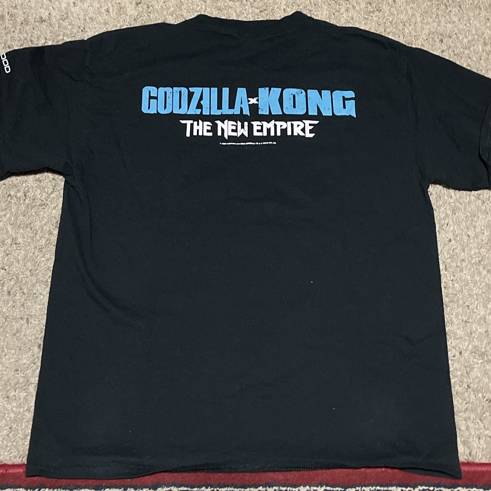 American Red Cross GODZILLA x KING KONG Movie The New Empire Black T-Shirt Large
