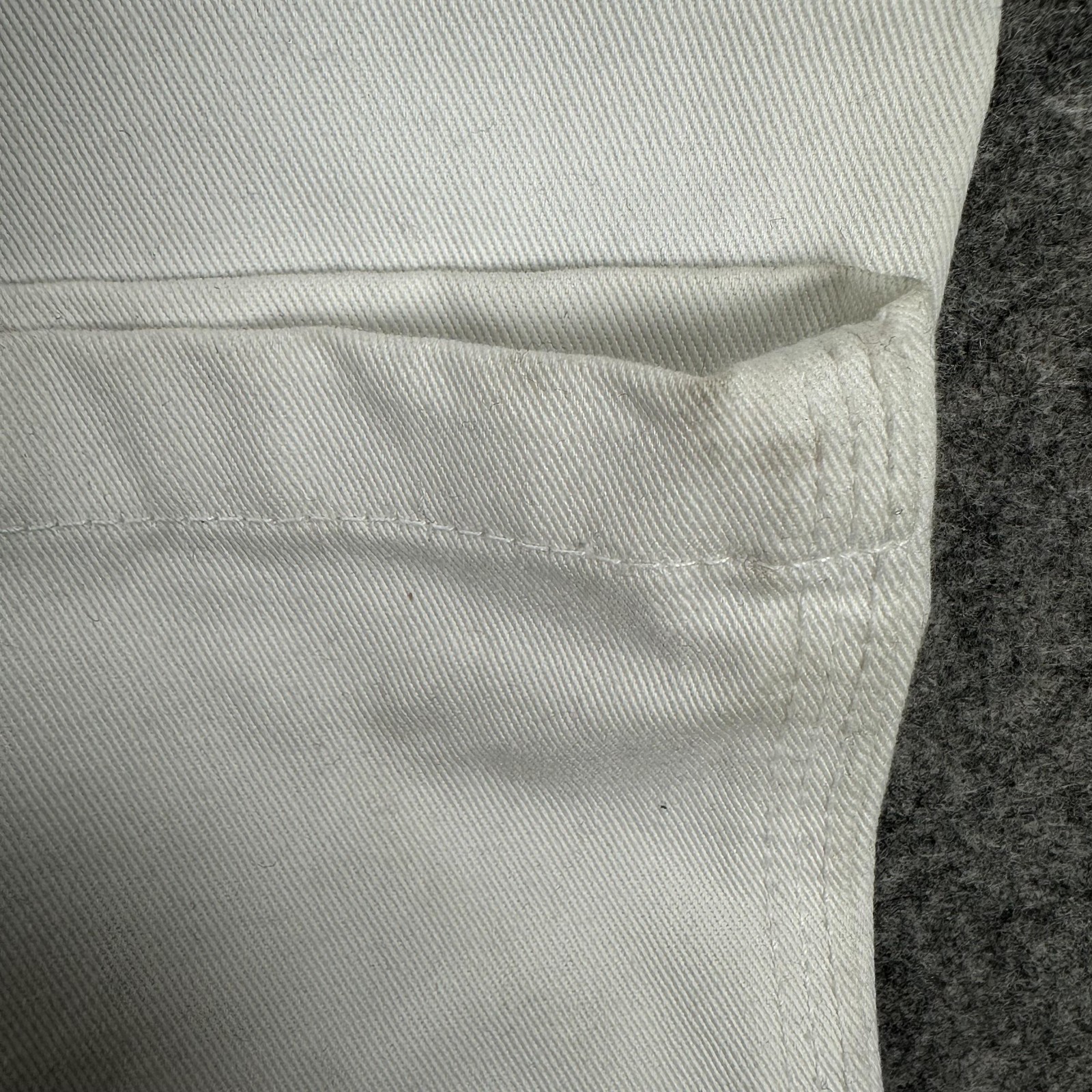 Craftsman Painter Pants Mens 34×32 White Teflon Canvas Work Carpenter Utility