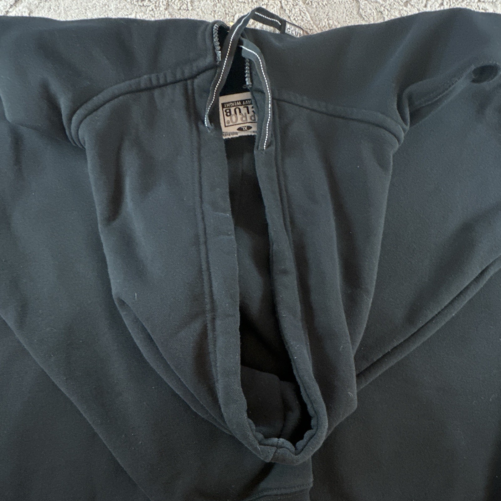 Pro Club Men’s Heavyweight Full Zip Hooded Hoodie w/ Pockets Black XL