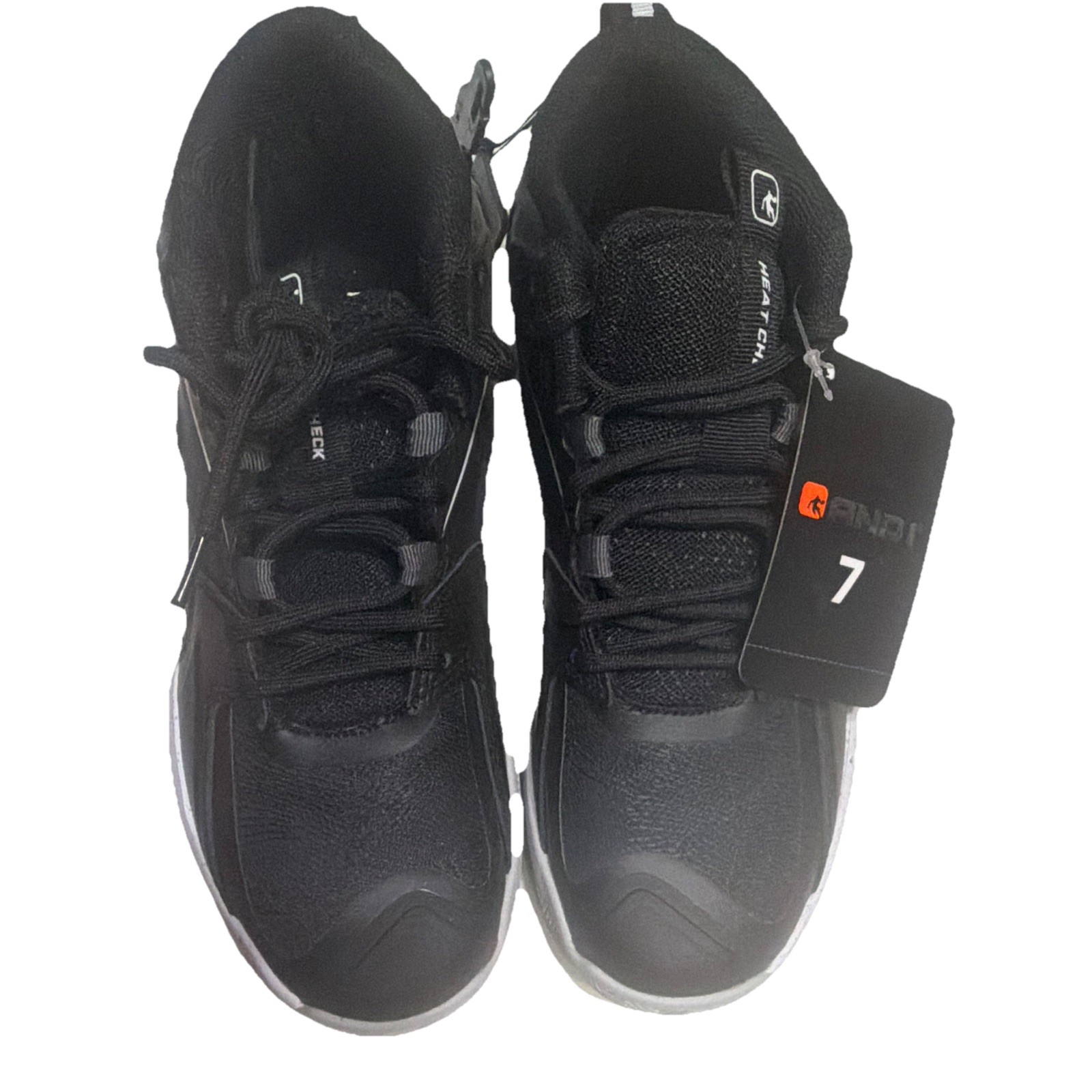 AND1 Heat Check Men’s Mid Top Lace-Up Athletic Sneakers Black