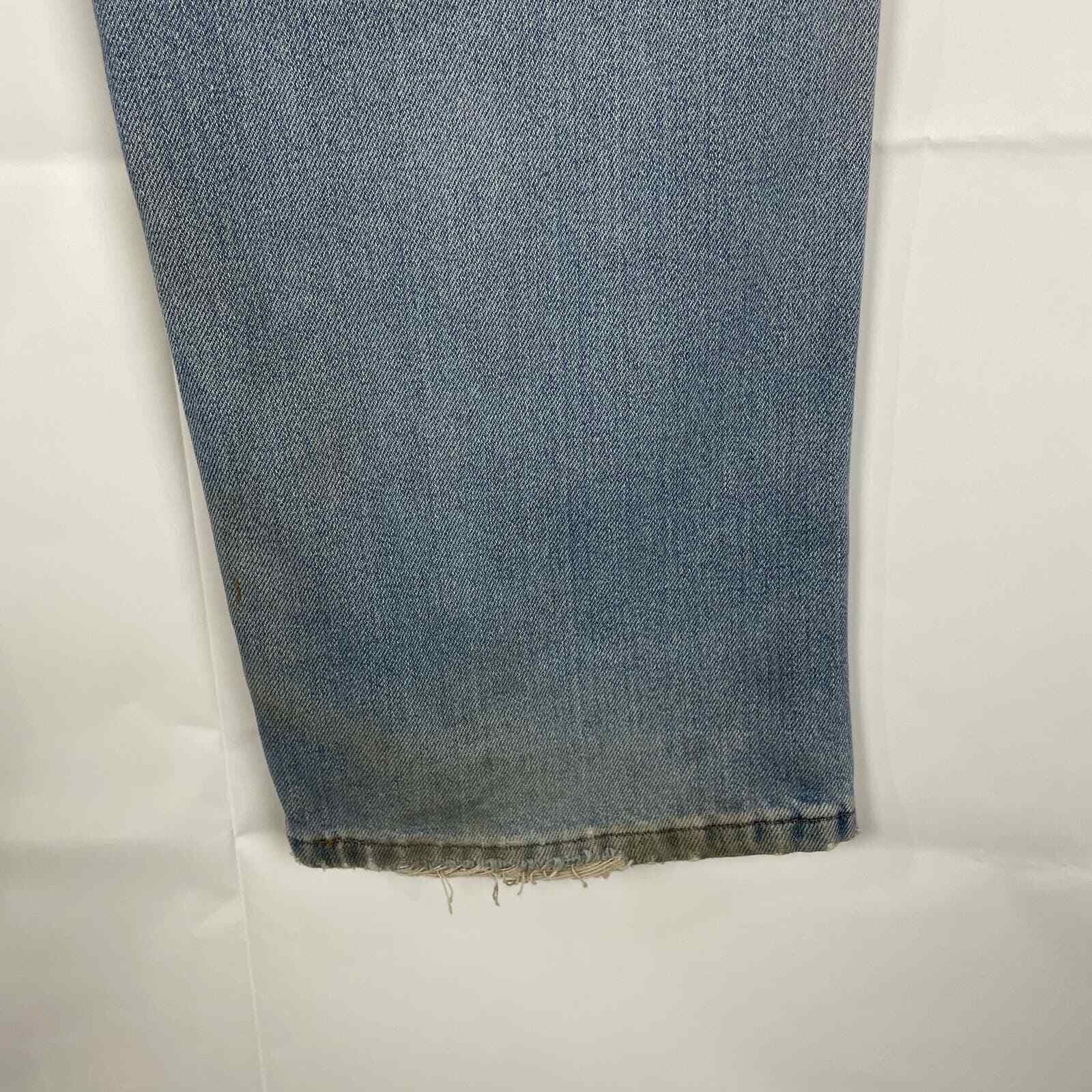 Tyndale FR Jeans Flame Resistant F290T Carpenter 35 X 32 Light Wash Distressed