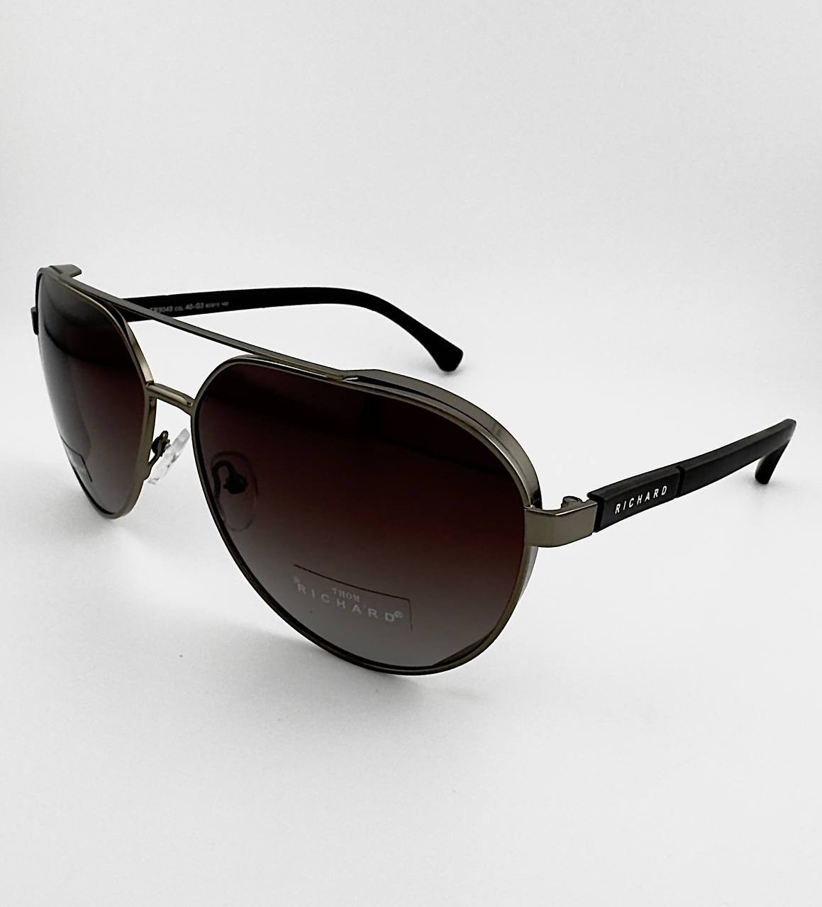 Thom Richard TR9049 Men’s Sunglasses Polarized Aviator Gunmetal Gradient G3 NEW