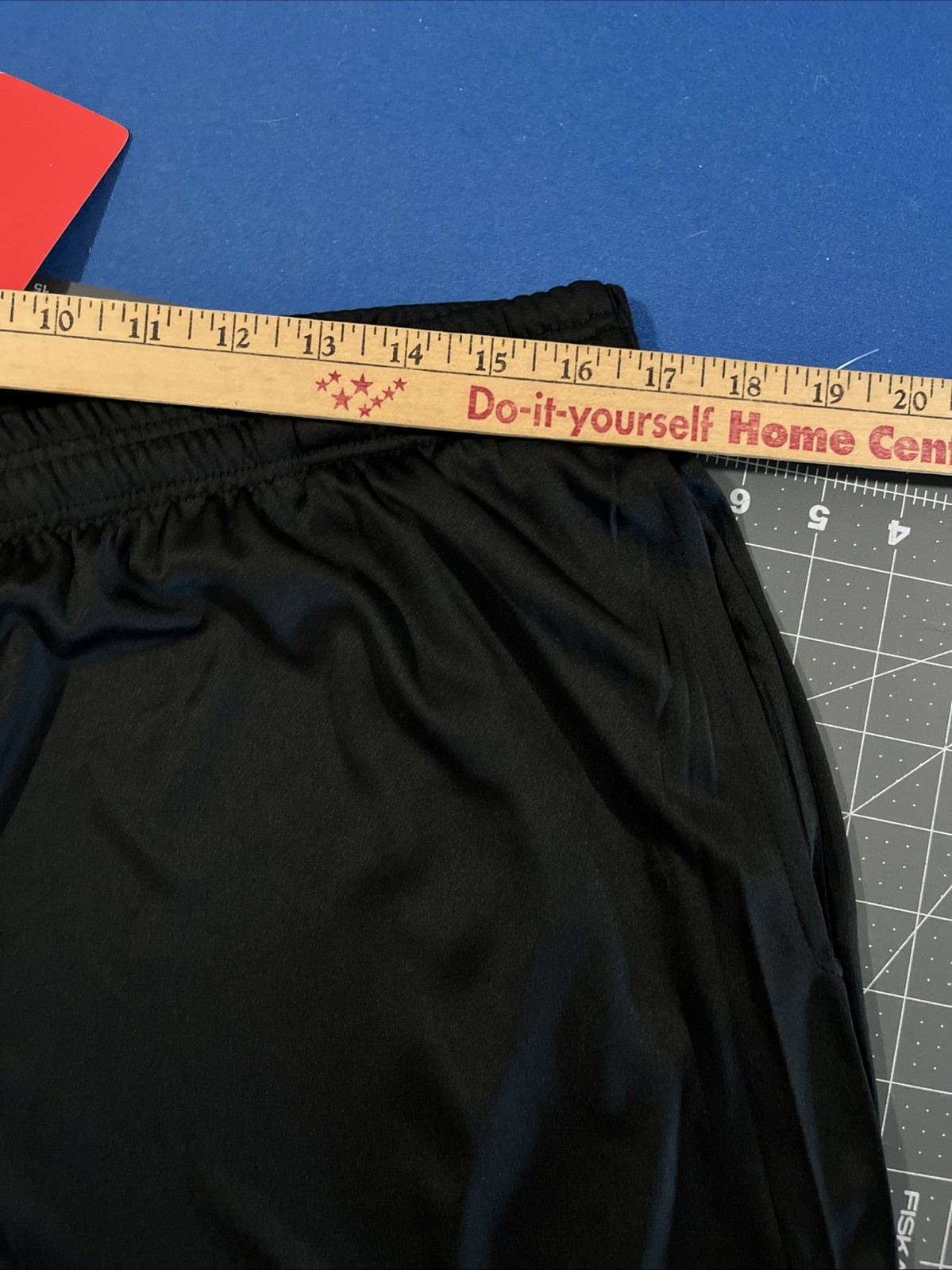 PowerHouse Gym Performance Apparel Shorts Mens M Black / White Logo Pockets- New