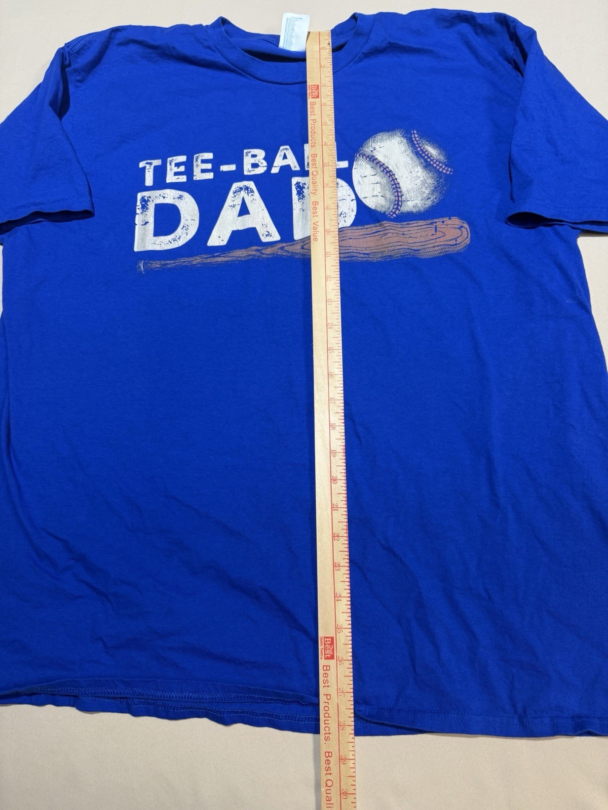 Tee-Ball Dad T-Shirt, Sports Baseball Lovers Father’s Day Daddy Shirt