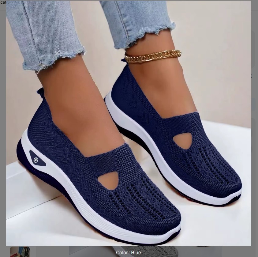 Soft Sole Knitted Women Breathable Comfort Casual Sports Shoes Lightweight 7 8 9