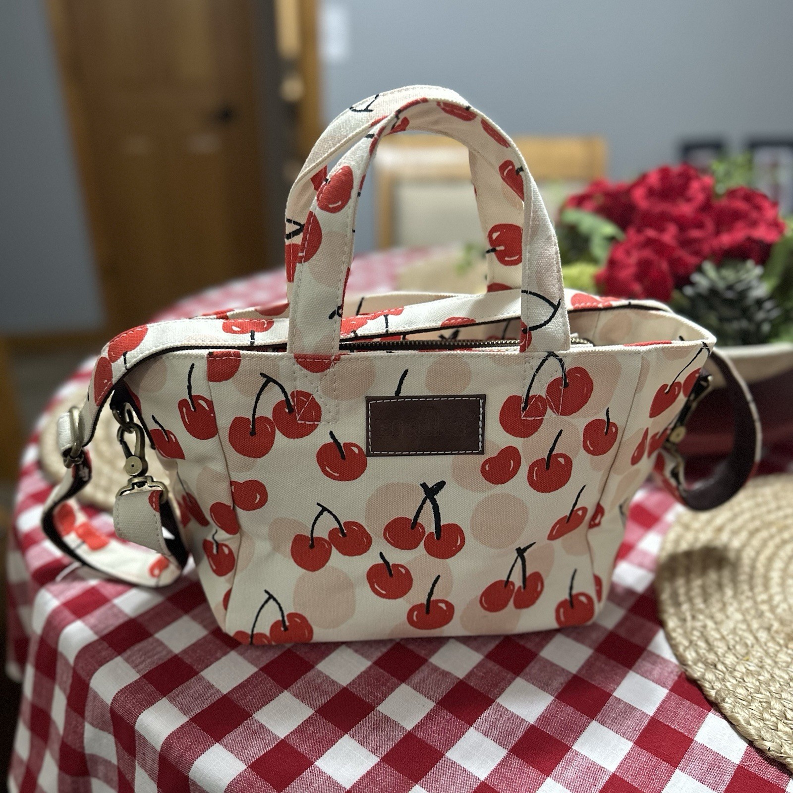 Maika Cherries Mini Tote Bag