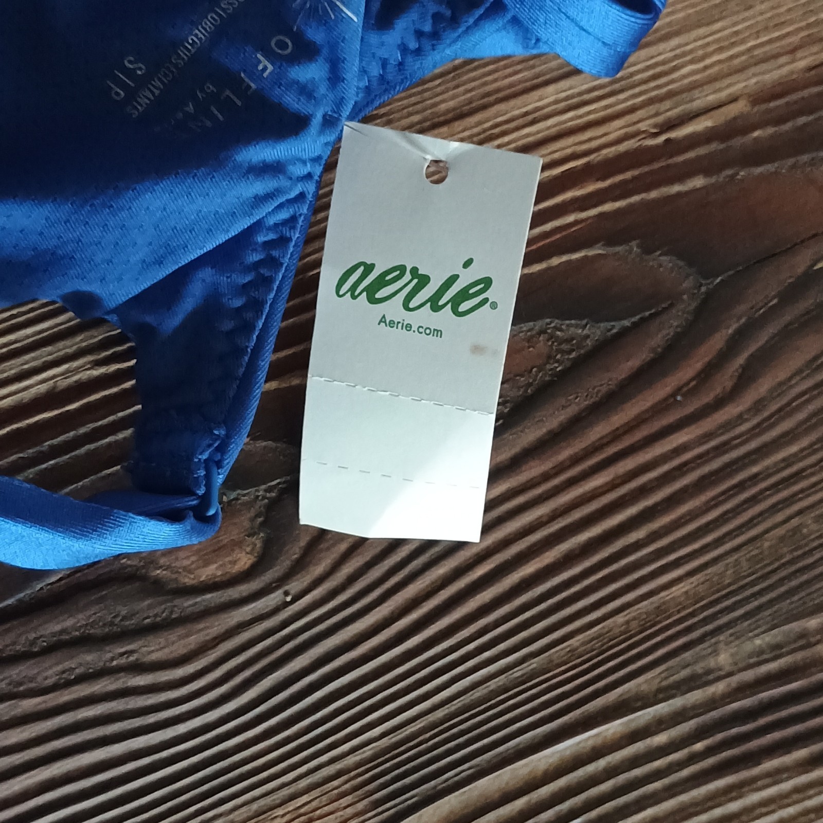 OFFLINE by Aerie Blue Wireless Sports Bra Pullover Normal Strap Size S