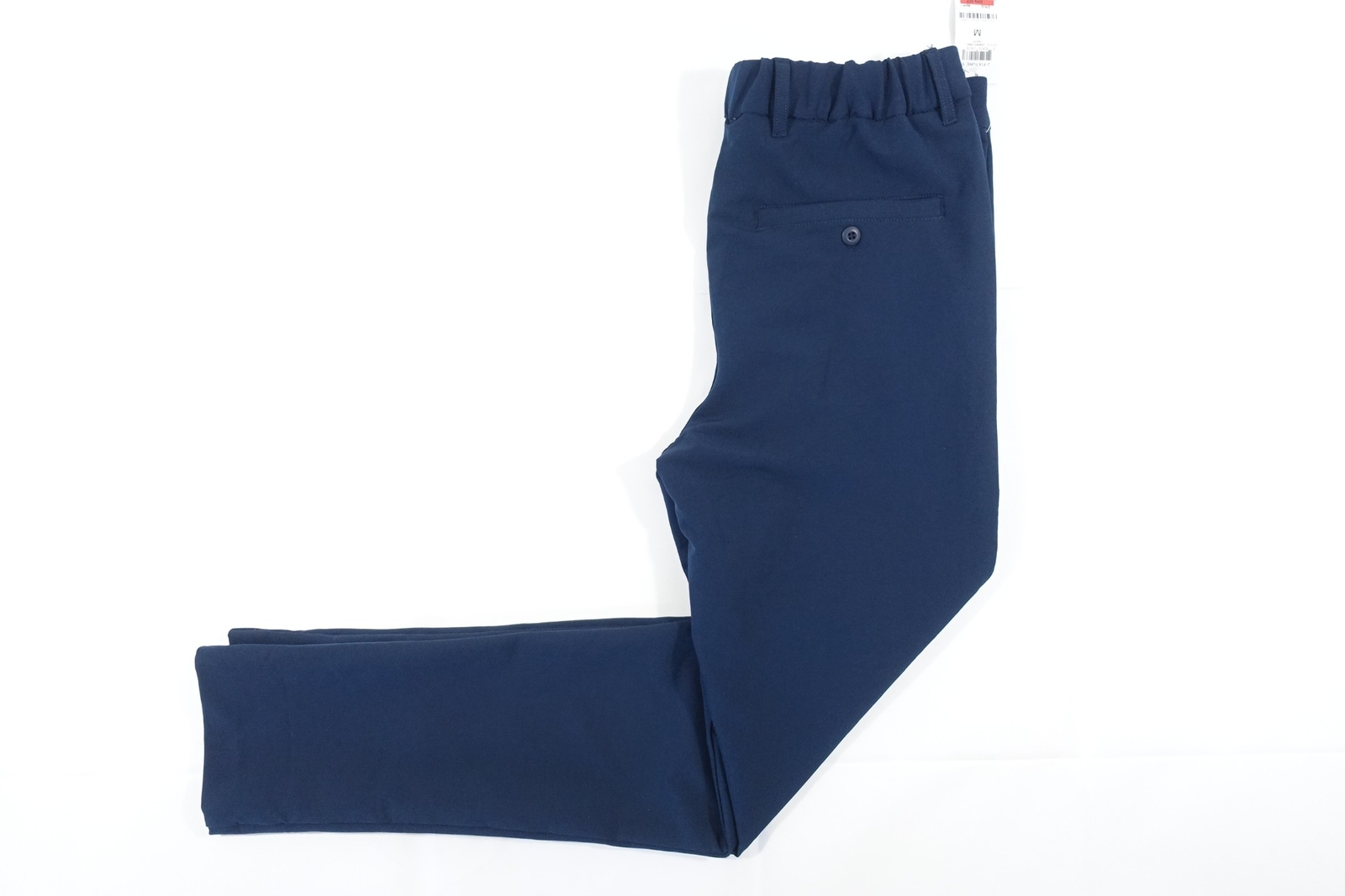 AND NOW THIS NAVY BLUE MEDIUM 32-34 ELASTIC WAIST STRETCH PANTS MENS DEFECT