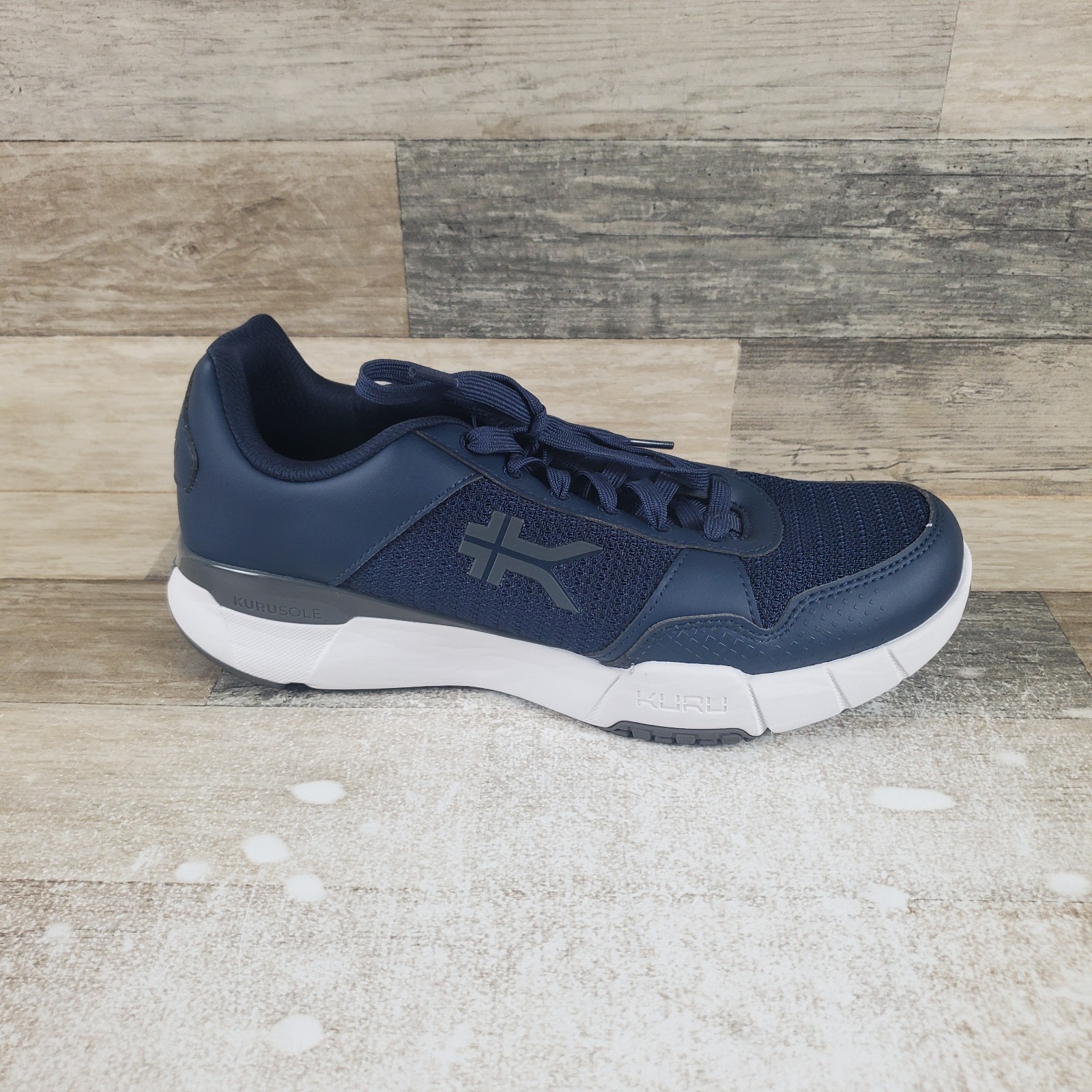 KURU Quantum 2.0 Mens Shoe Sz 10.5 M Indigo Blue Slate Gray Mesh Lace Up Sneaker