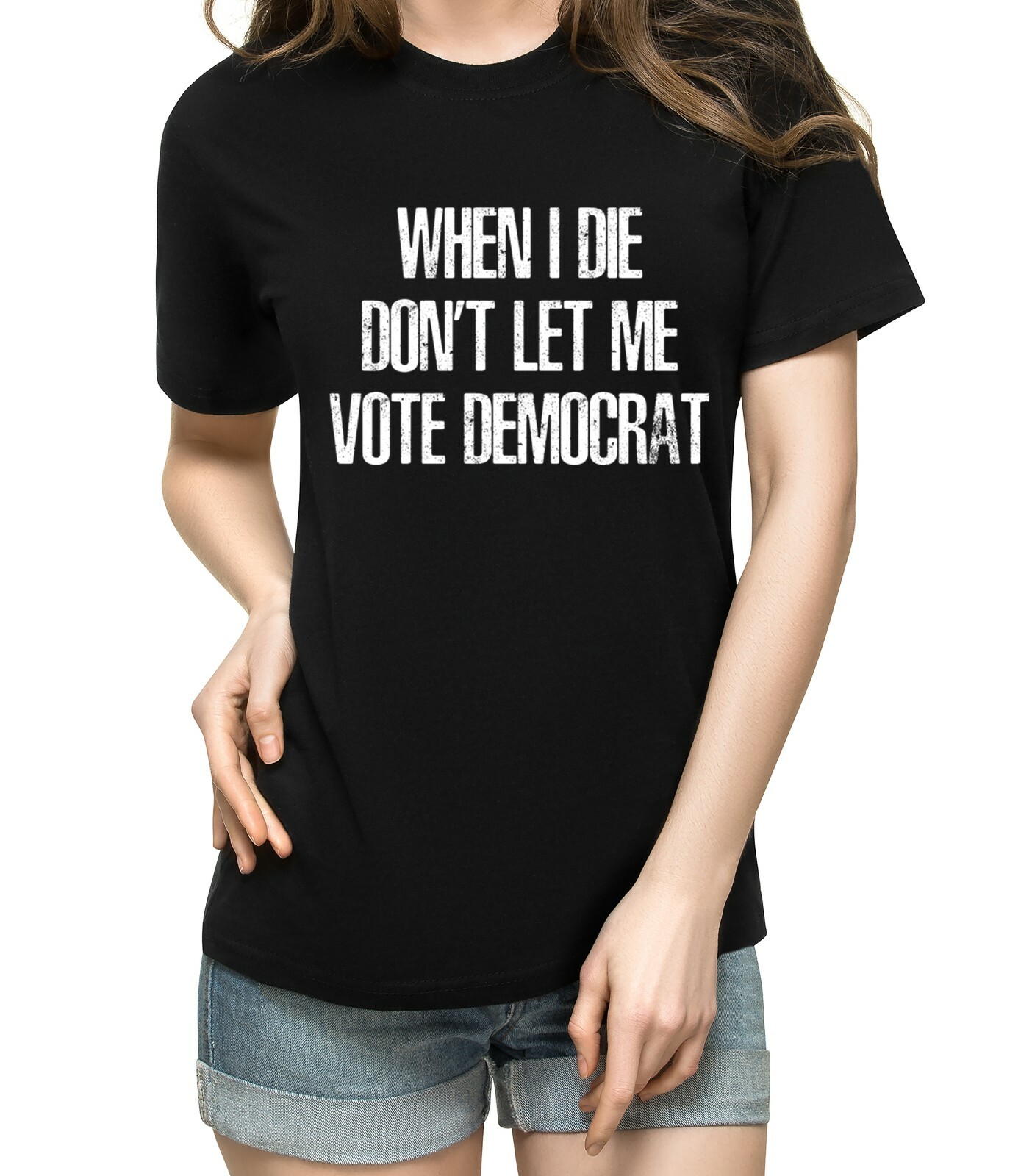 When I Die Don’t Let Me Vote Democrat Trump Political Funny Trump 2024 shirt