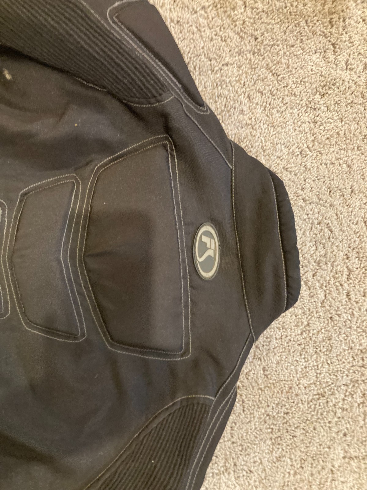 Fieldsheer Mens Black Leather Mesh Armored Motorcycle Riding Jacket Size 2xL