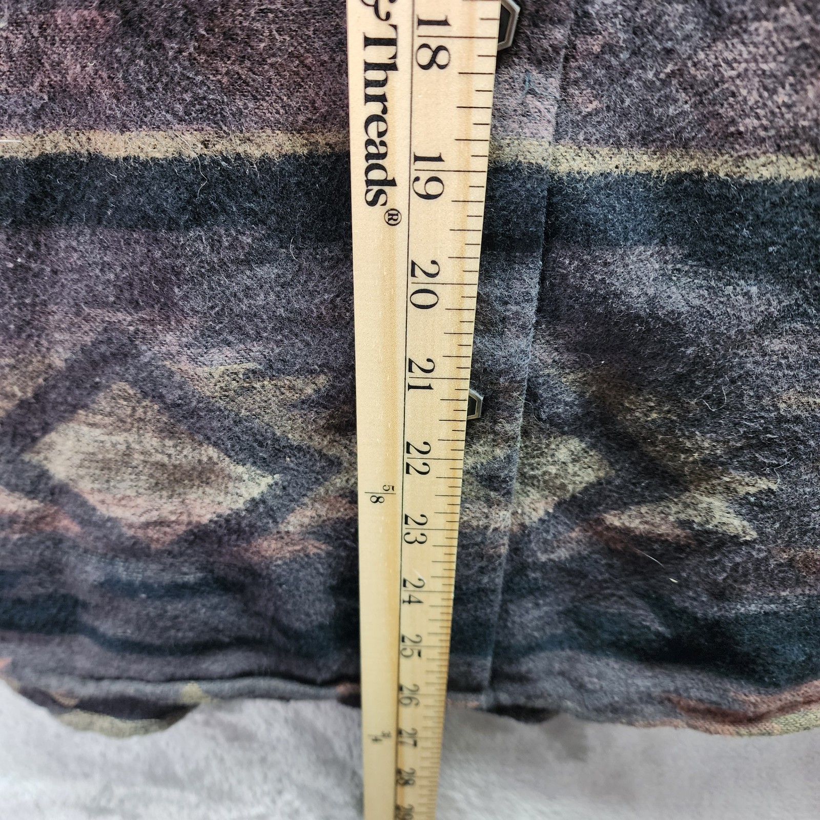 Moonshine Spirit Flannel Shirt Jacket Medium Southwestern Aztec Button Up