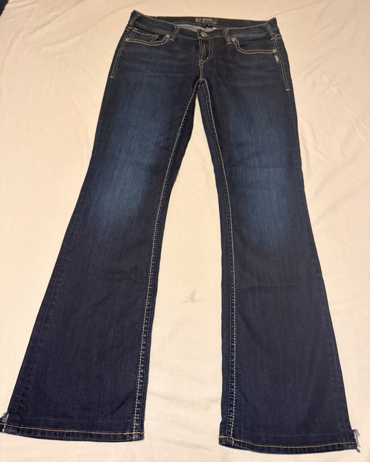 Silver Jeans Co. Aiko Bootcut Jeans Women’s Dark Wash Blue Stretch Denim