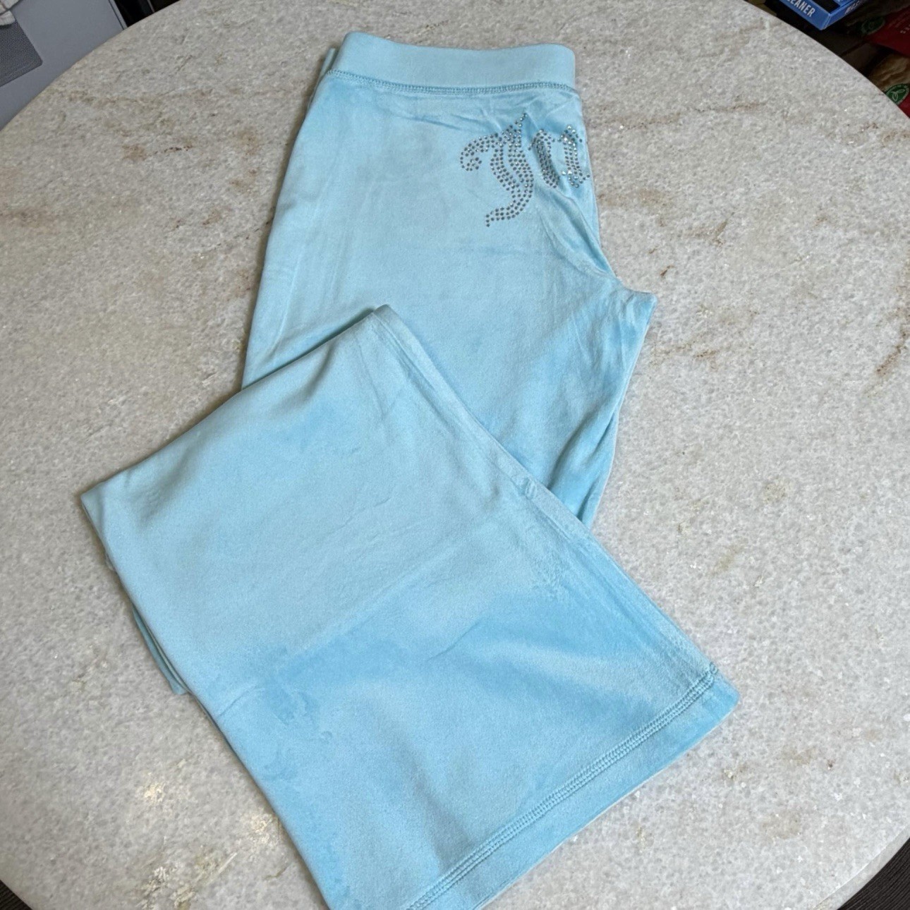 Juicy Couture y2k Crystal velour rhinestone bling tracksuit size Large