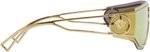 Versace VE2226 10027P Gold Mirrored Sunglasses