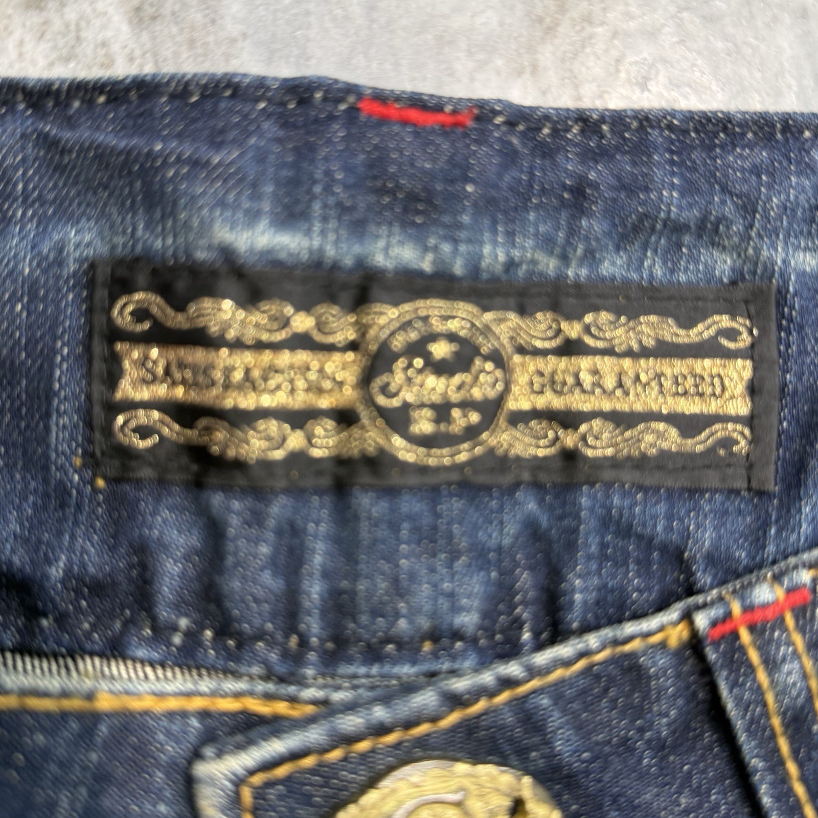 Studio R.P Flare Denim Pants y2k RED PEPPER Size 27 Vintage Rare