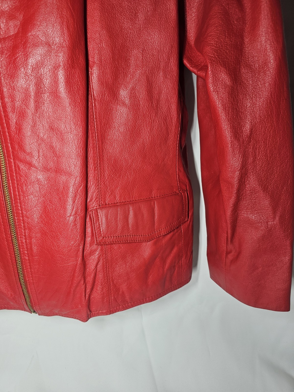 MS Maxima Red Leather Jacket XL
