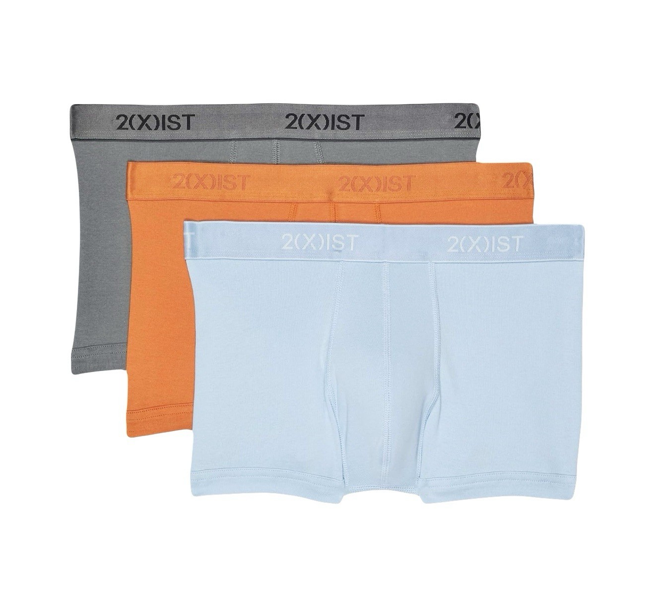 NWT 2(X)IST. Sz M. 3 Pack. Essential Cotton No Show Trunk. Multi. MSRP $39.00