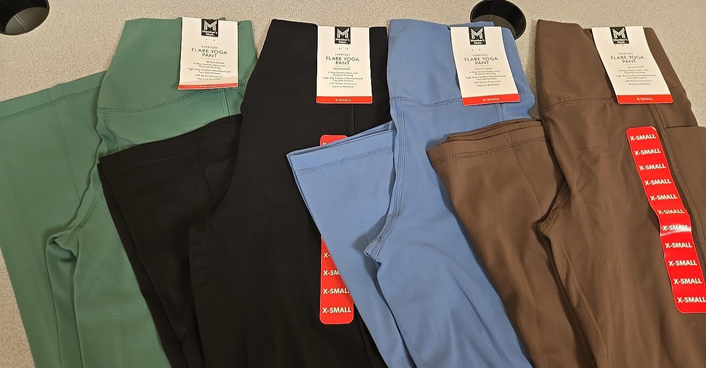 Member’s Mark Everyday Flare Yoga Pant – NWT! Variety of Colors & Sizes