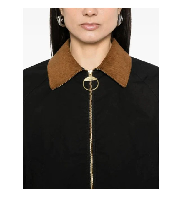 BARBOUR CATLIN SHOWERPROOF JACKET in Black MSRP$390 British Chic