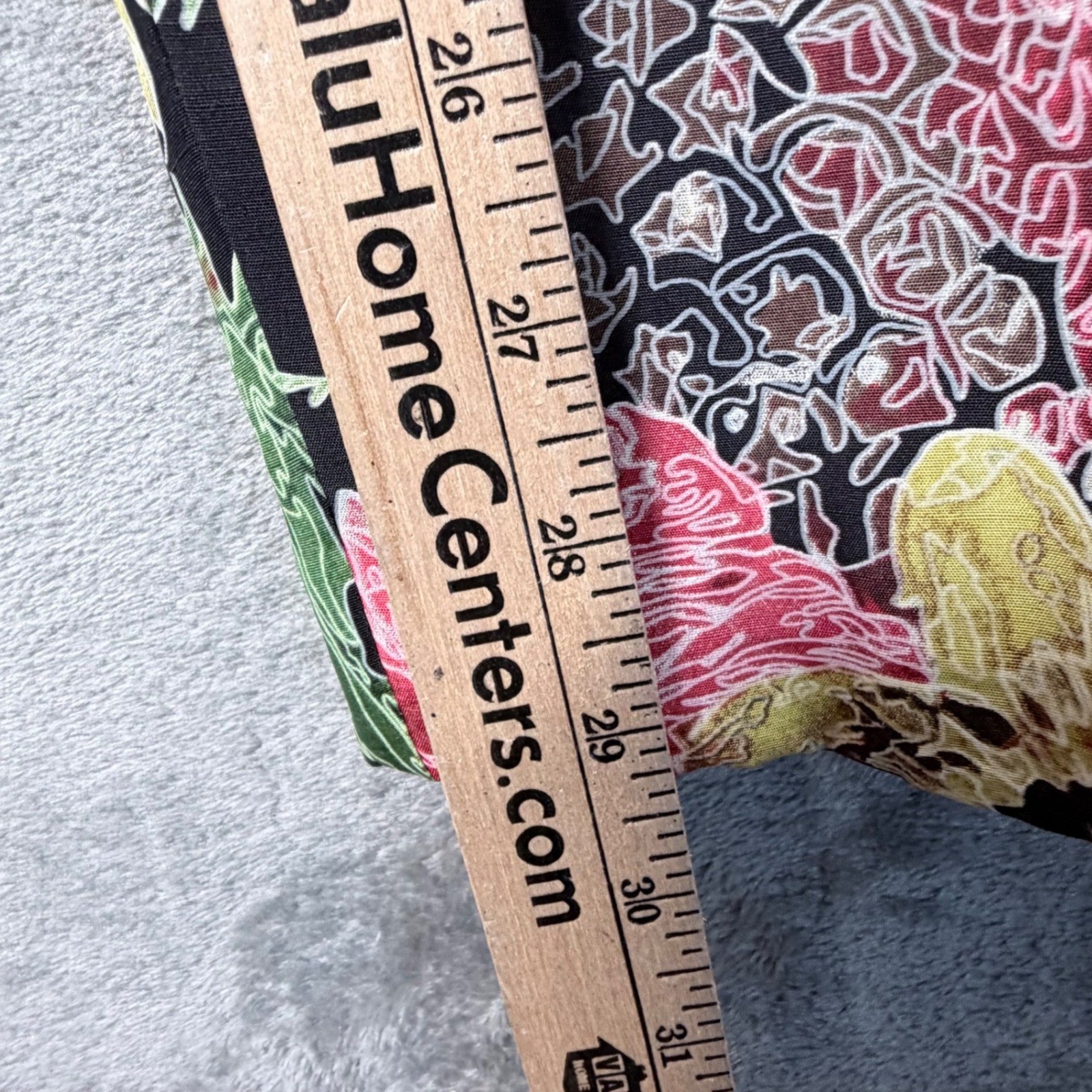 Silk Collection by Harve Benard Pants Womens 8 Black Floral Pineapple Silk 90s