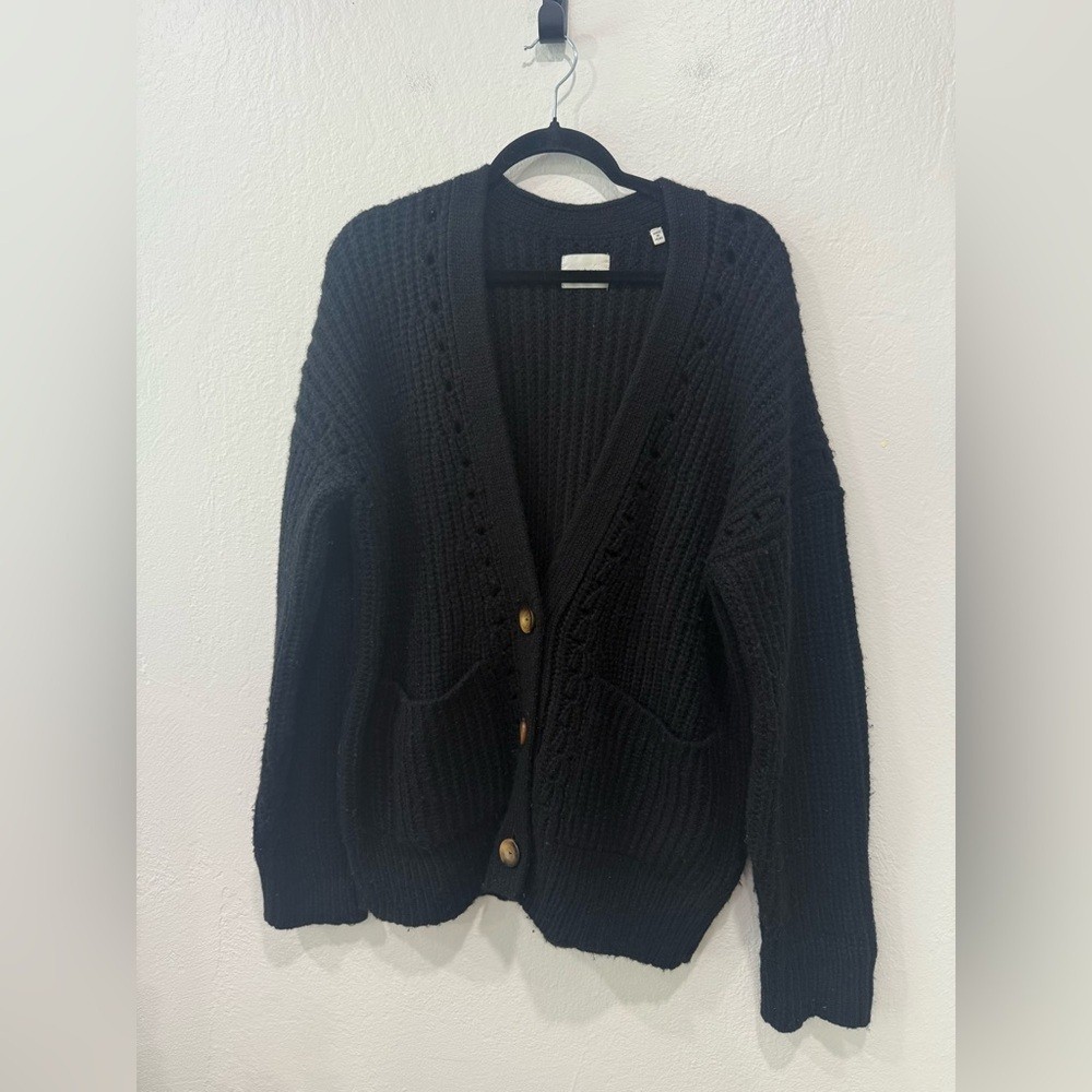 Dôen Adelia Alpaca Wool Oversized Sweater Black XS