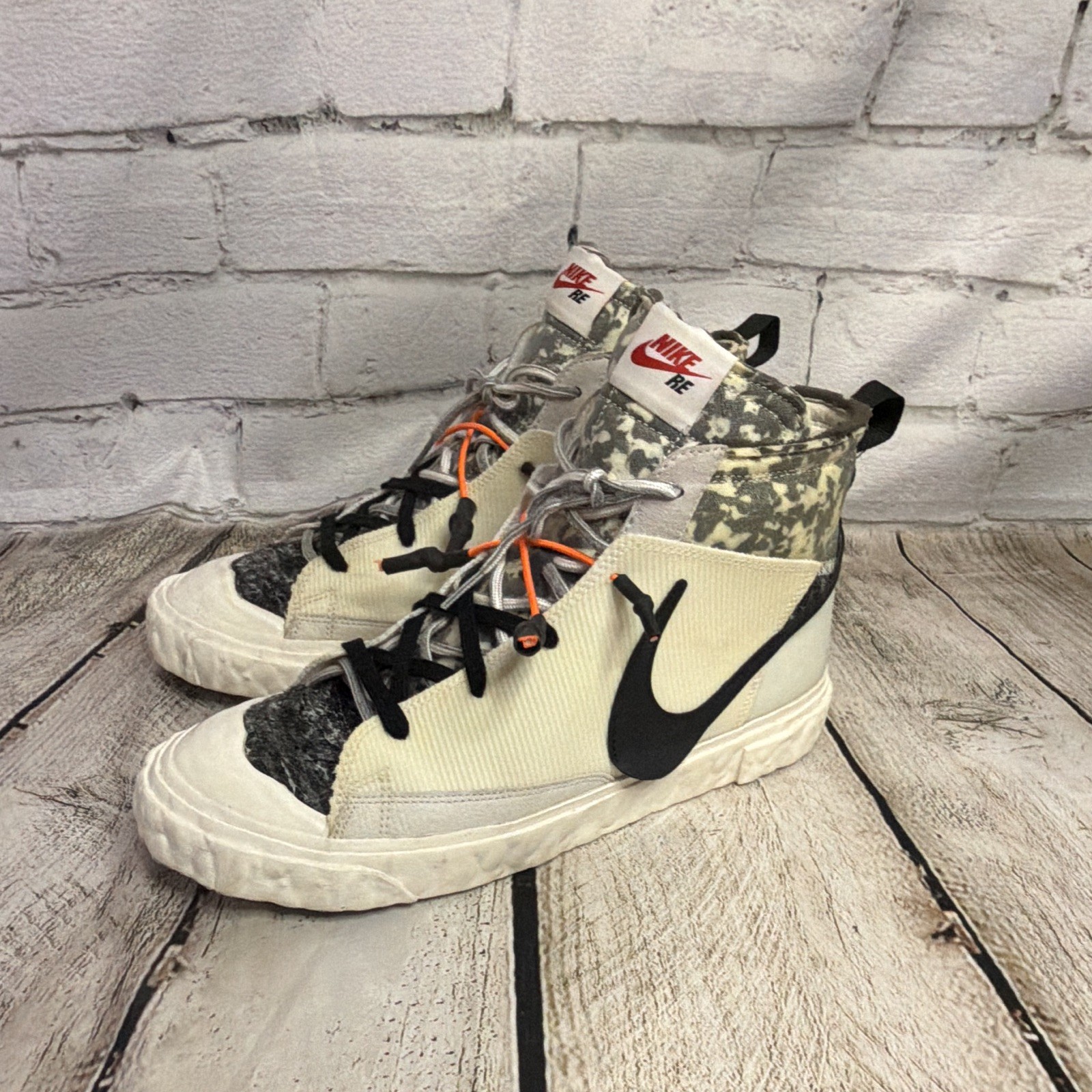 Nike Blazer Readymade Mid White Camo Size 11 in Excellent Condition No Box