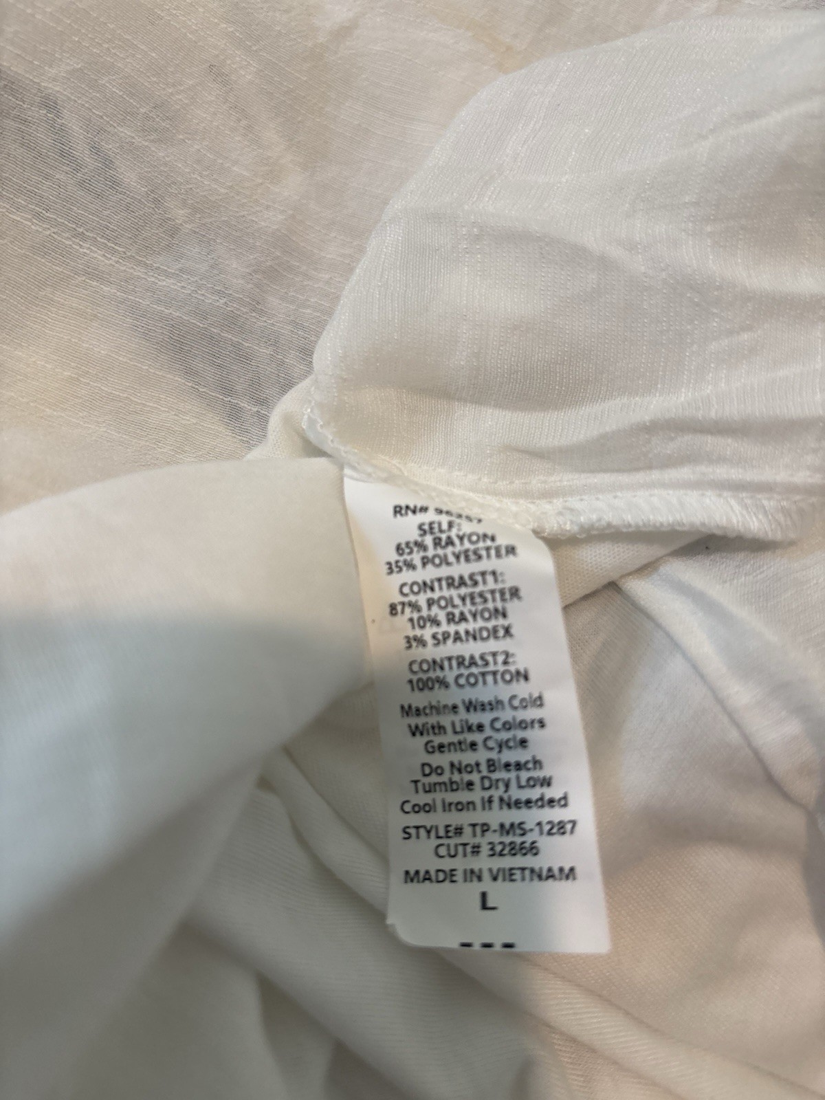 Parallel Skies Women’s White/Blue Striped Collared Button Front Blouse Size L