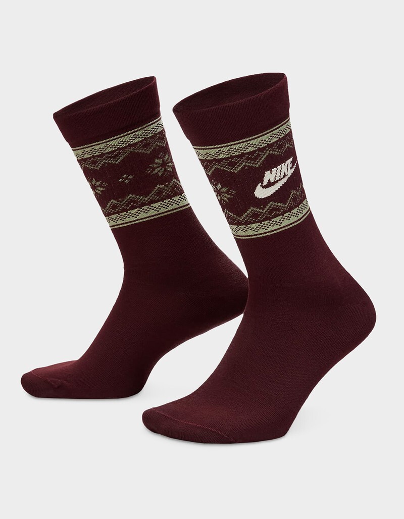 NIKE Everyday Essentials Fair Isle Crew Socks FZ3071 $16