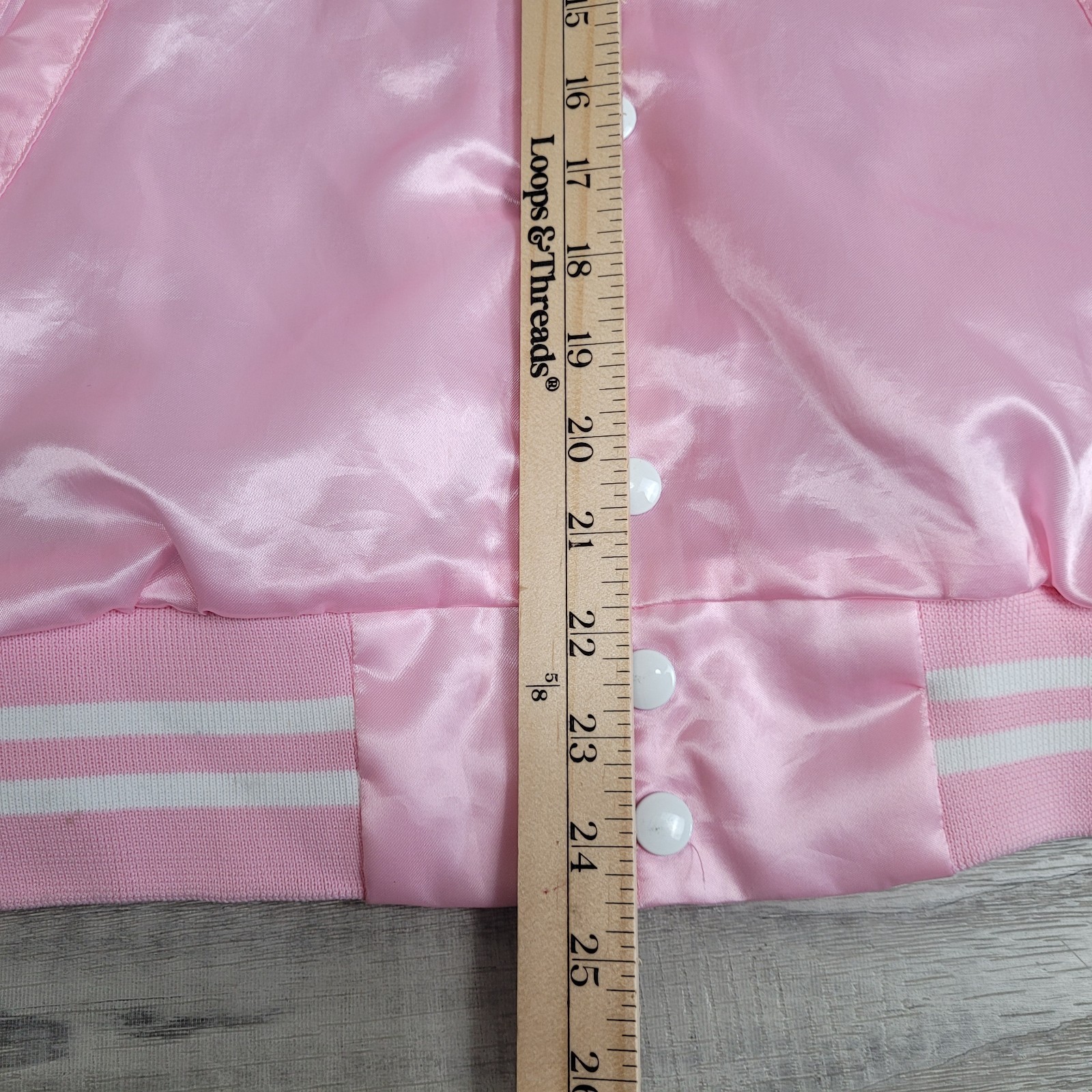 HARTWELL Bomber Jacket Womens Small Pink Satin “Sheri’s Born to Dance” (c-video)