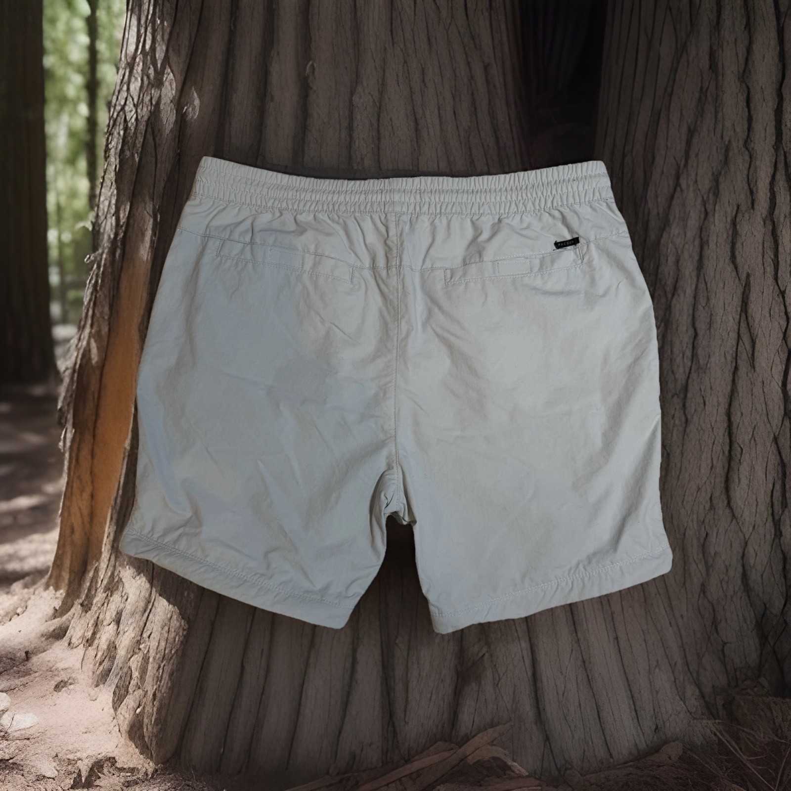 PacSun Drawstring Shorts lightweight performance fabric Mens XL Light Blue