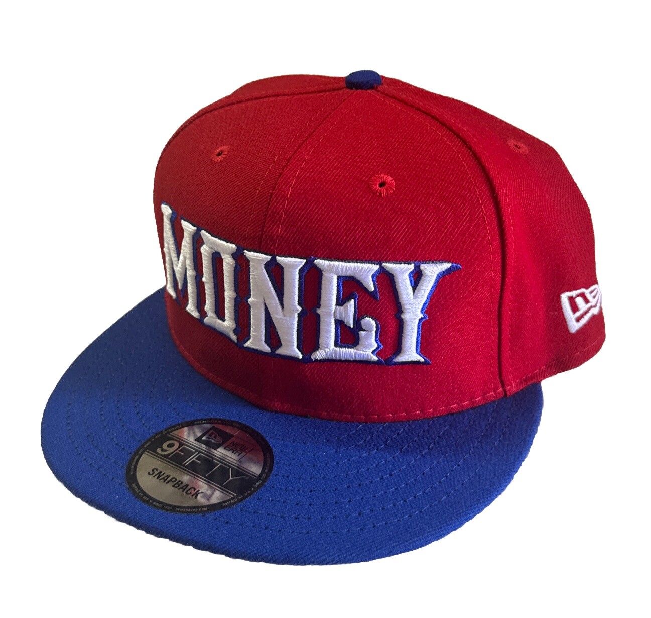 Money Team Floyd Mayweather Boxing New Era SnapBack Hat Cap Las Veags Red & Blue