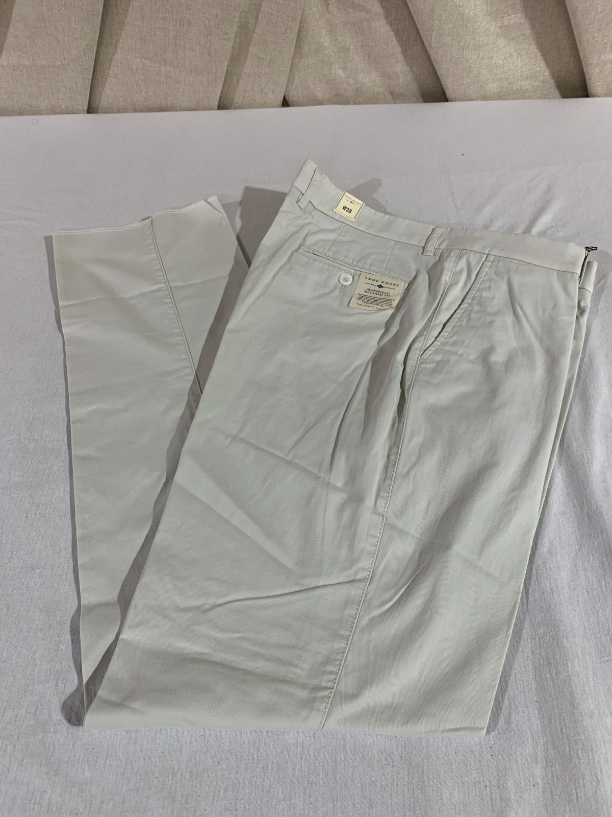 True Khaki BALLIN Dress Pants Men’s 38 Reg STONE Cotton