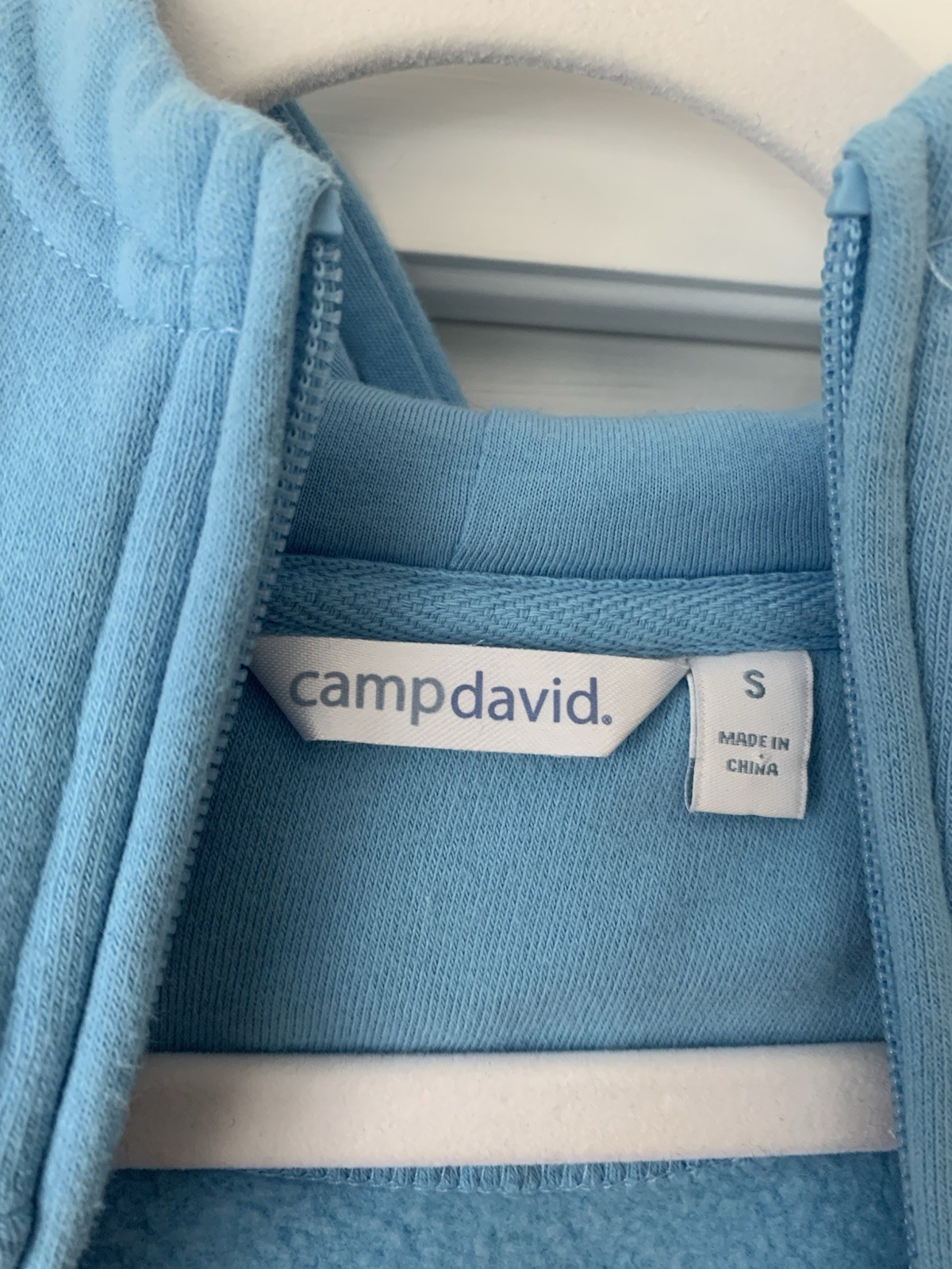 Light Blue Official Devon Horse Show Sweatshirt With Hood. Women’s Small NWOT