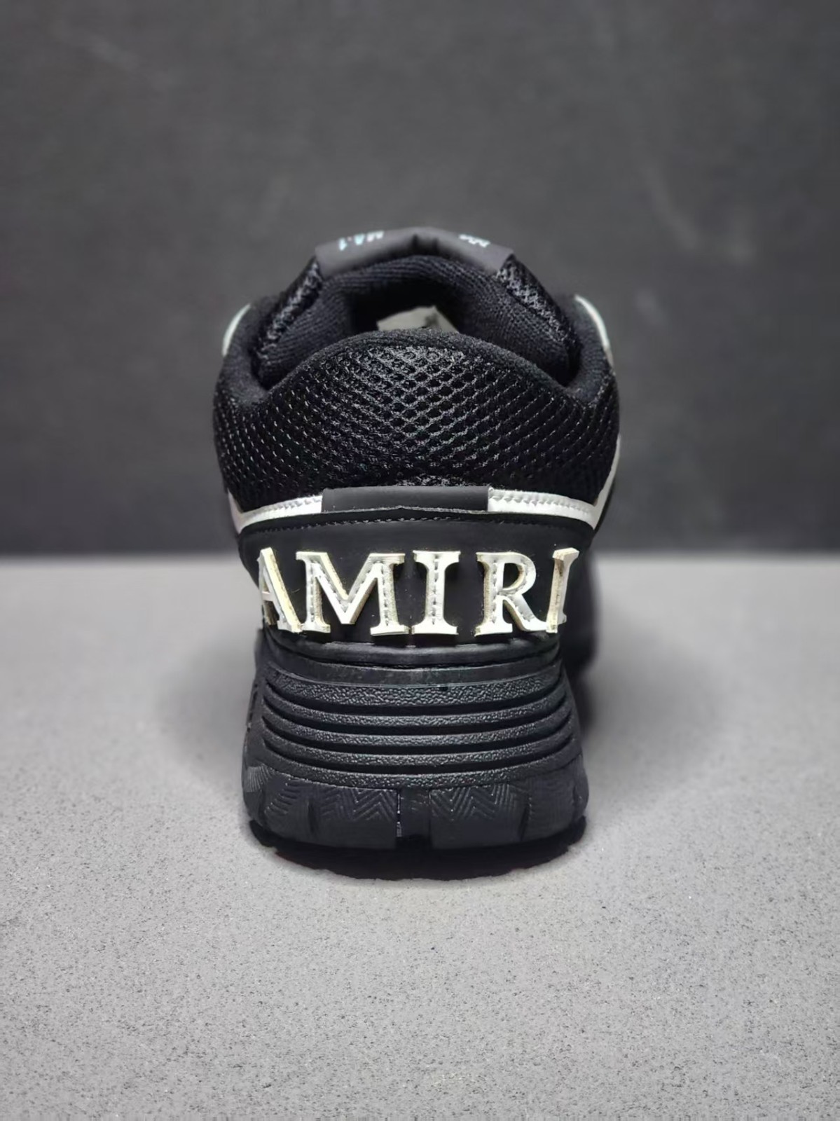Amiri MA-1 Black White Mesh Panel Skate Sneaker Chunky Platform Rubber Sole 10