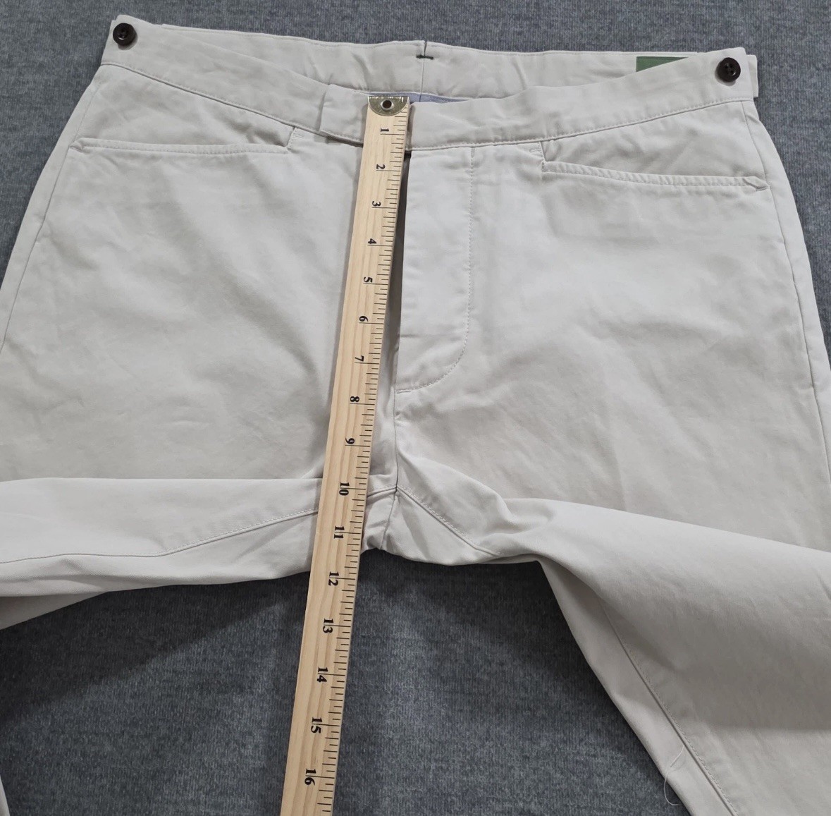 Sid Mashburn Tex Khaki Cotton Twill Pant – Mens Size 32 Unhemmed
