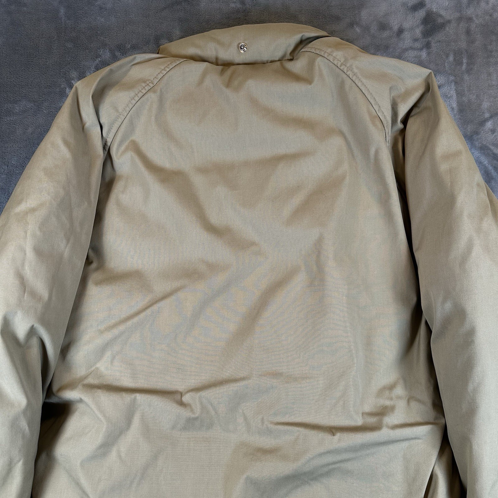 READ Vintage Woolrich Jacket Mens M Beige Goose Down Puffer Winter Coat Parka